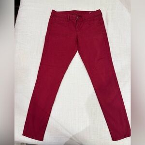 American Eagle Outfitters Women's Burgundy Skinny Jeans